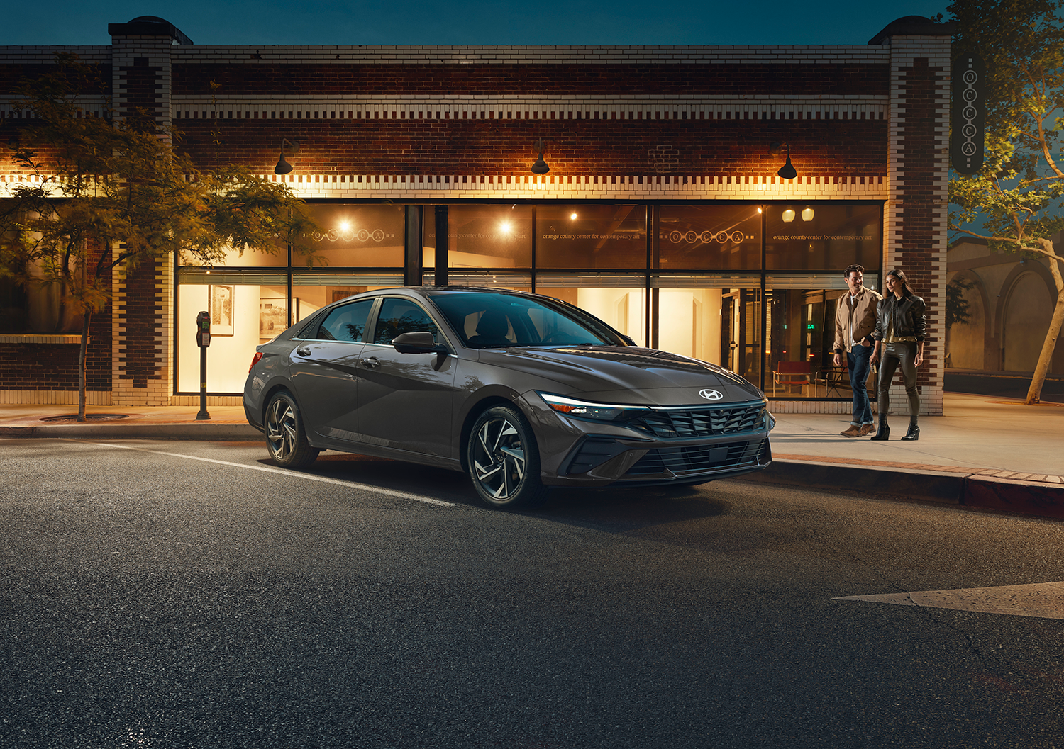 2026 Hyundai Elantra HEV SEL Sport — Front three-quarter