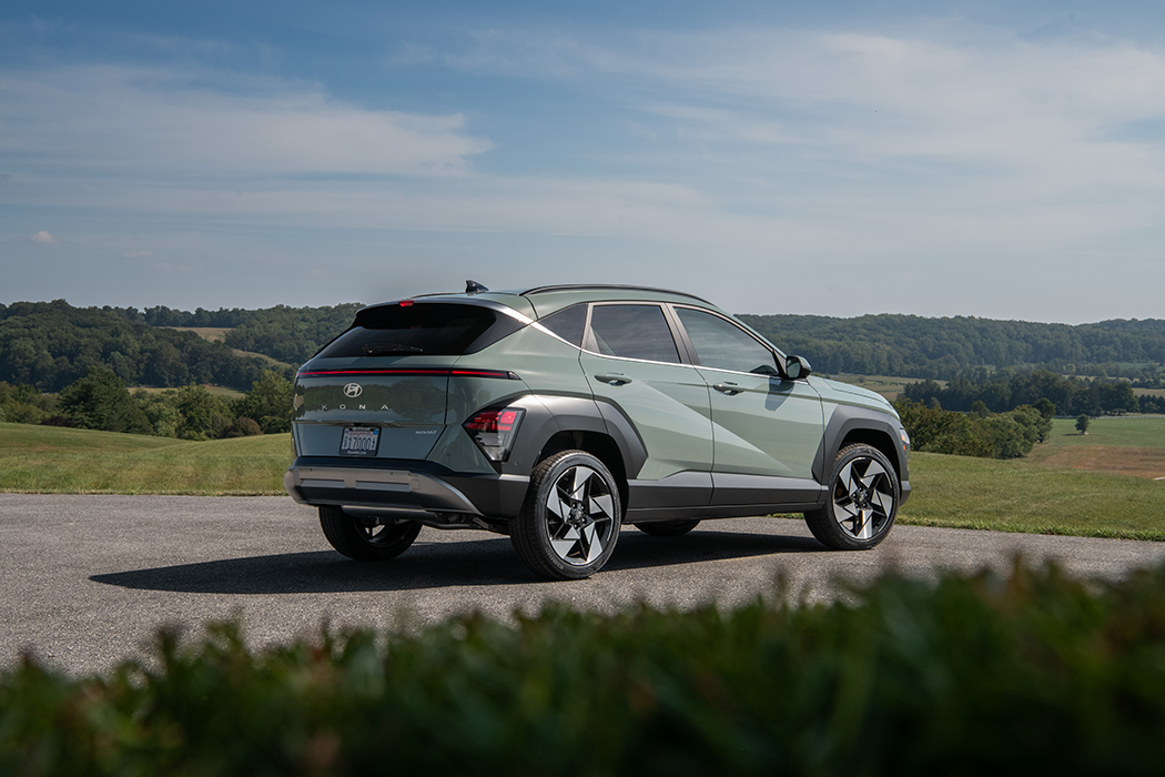 2026 Hyundai Kona SEL Sport — Rear three-quarter
