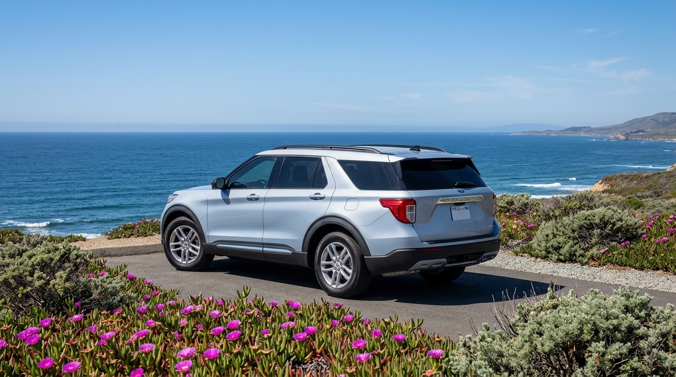 2026 Ford Explorer Active AWD — Rear three-quarter