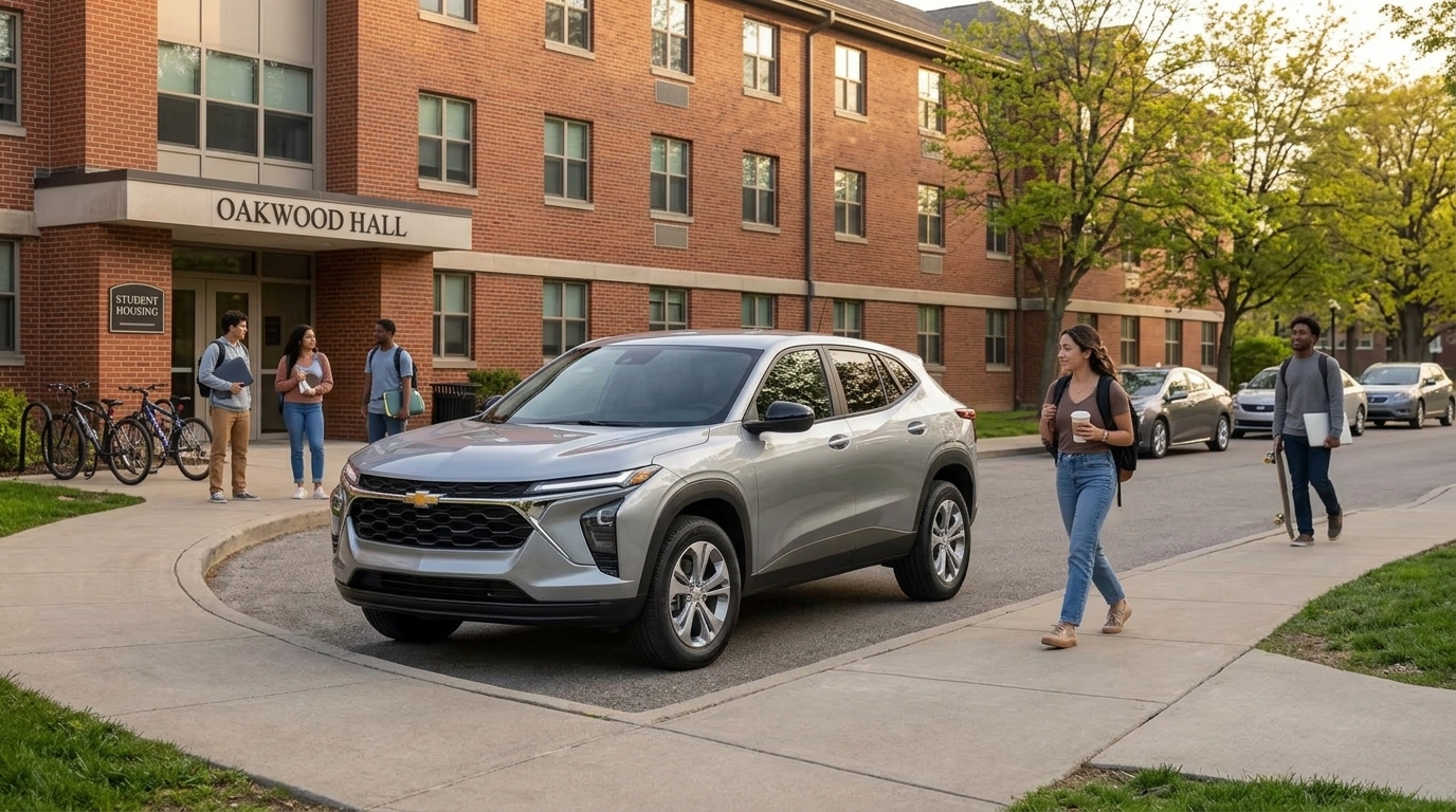 2026 Chevrolet Trax LS — Front three-quarter