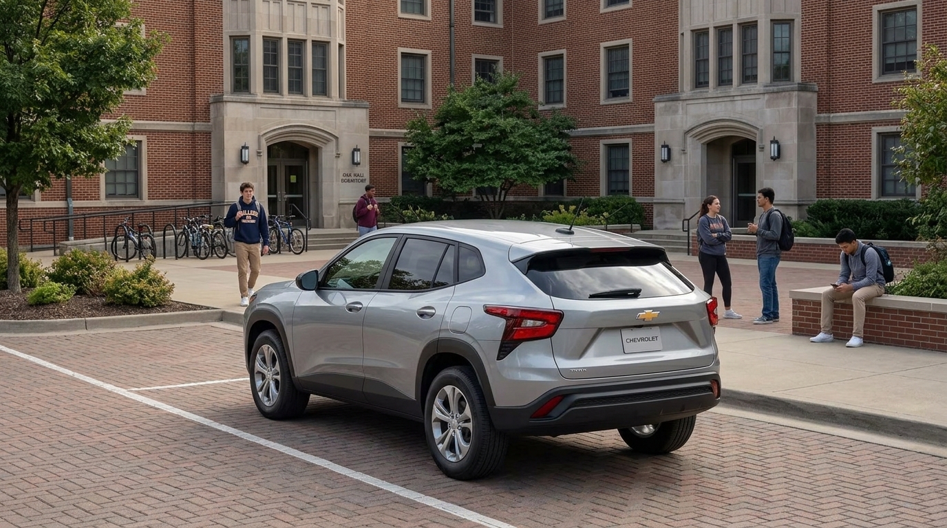 2026 Chevrolet Trax LS — Rear three-quarter