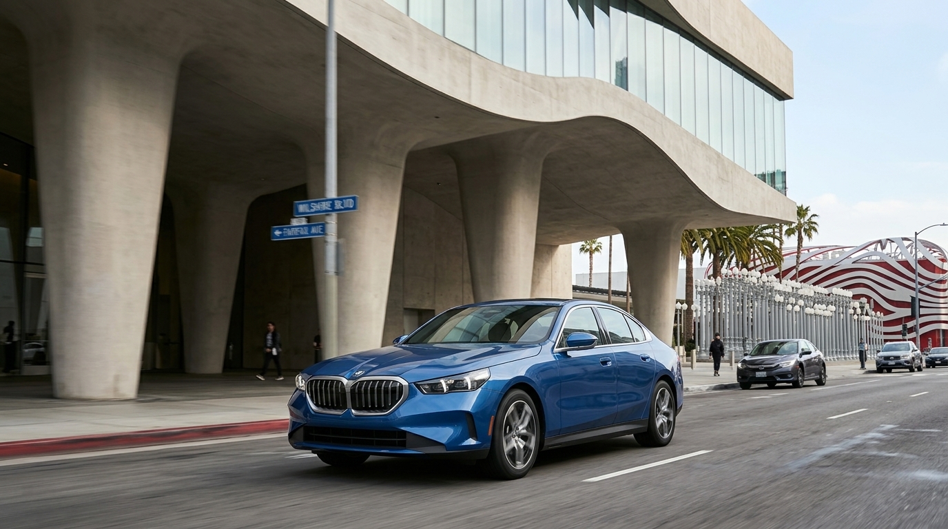 2026 BMW 530i xDrive — Front three-quarter