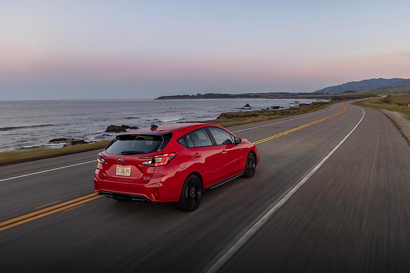 2026 Subaru Impreza RS — Rear three-quarter