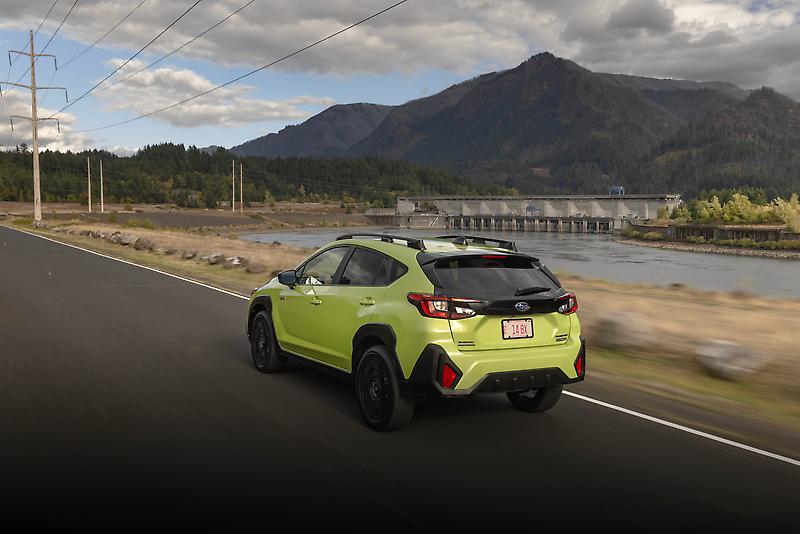 2026 Subaru Crosstrek Sport Hybrid — Rear three-quarter