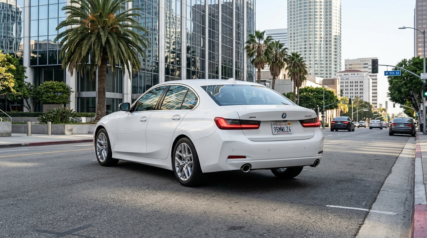 2026 BMW 330i xDrive — Rear three-quarter