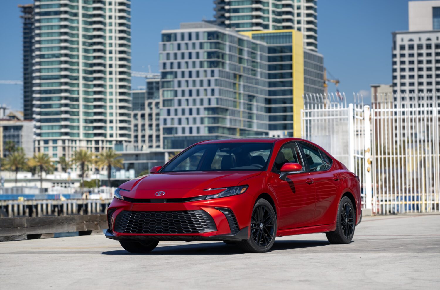 2026 Toyota Camry SE FWD — Front three-quarter